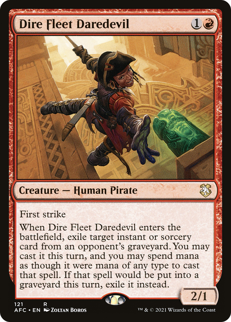 Dire Fleet Daredevil [Dungeons & Dragons: Adventures in the Forgotten Realms Commander] - The Mythic Store | 24h Order Processing