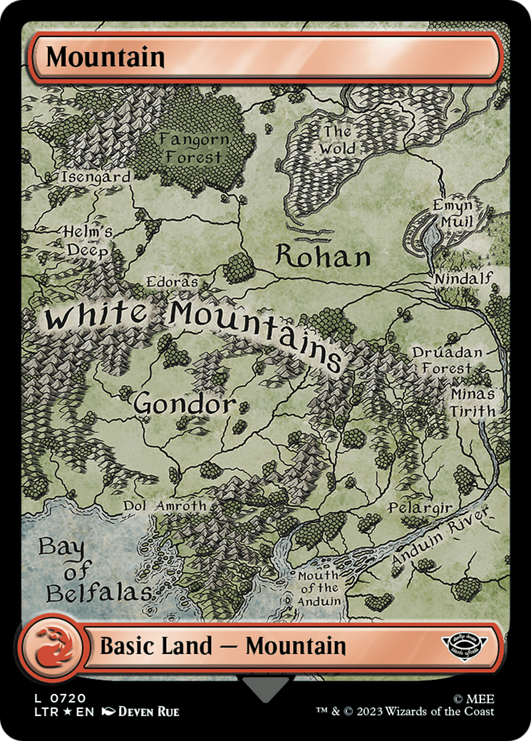 Mountain (720) (Surge Foil) [The Lord of the Rings: Tales of Middle-Earth] - The Mythic Store | 24h Order Processing