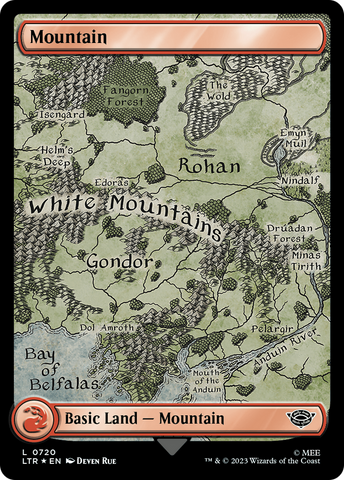 Mountain (720) (Surge Foil) [The Lord of the Rings: Tales of Middle-Earth] - The Mythic Store | 24h Order Processing