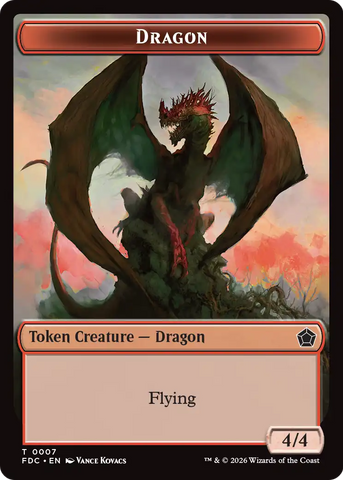 Dragon (0007) // Treasure Double-Sided Token [Foundations Commander Tokens] - The Mythic Store | 24h Order Processing
