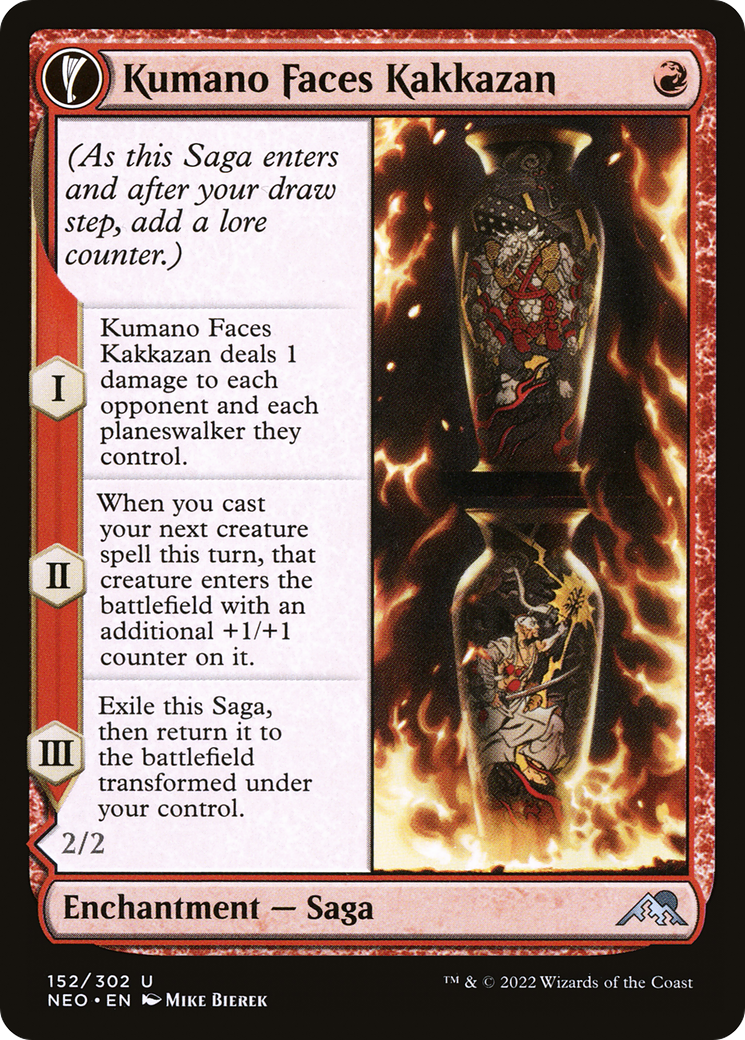 Kumano Faces Kakkazan // Etching of Kumano [Kamigawa: Neon Dynasty] - The Mythic Store | 24h Order Processing