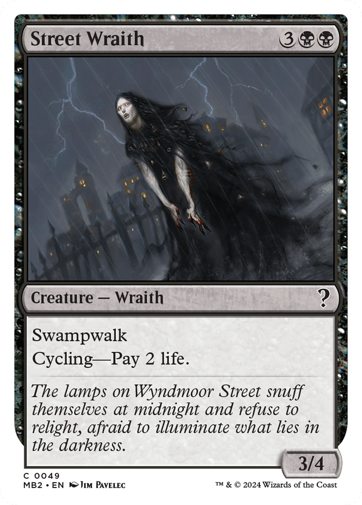 Street Wraith (White Border) [Mystery Booster 2] - The Mythic Store | 24h Order Processing