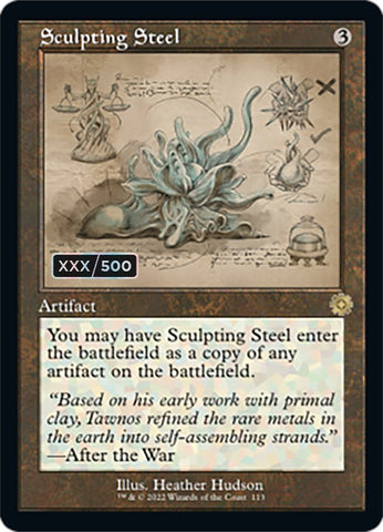 Sculpting Steel (Retro Schematic) (Serialized) [The Brothers' War Retro Artifacts] - The Mythic Store | 24h Order Processing