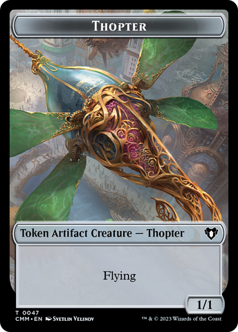 Thopter // Construct (0074) Double-Sided Token [Commander Masters Tokens] - The Mythic Store | 24h Order Processing