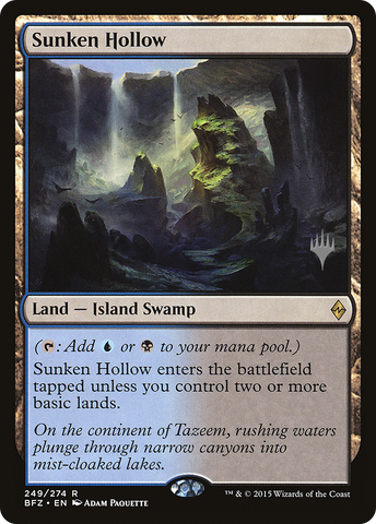 Sunken Hollow [Battle for Zendikar Promos] - The Mythic Store | 24h Order Processing