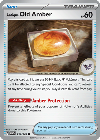 Antique Old Amber (154/165) [Scarlet & Violet 151] - The Mythic Store | 24h Order Processing