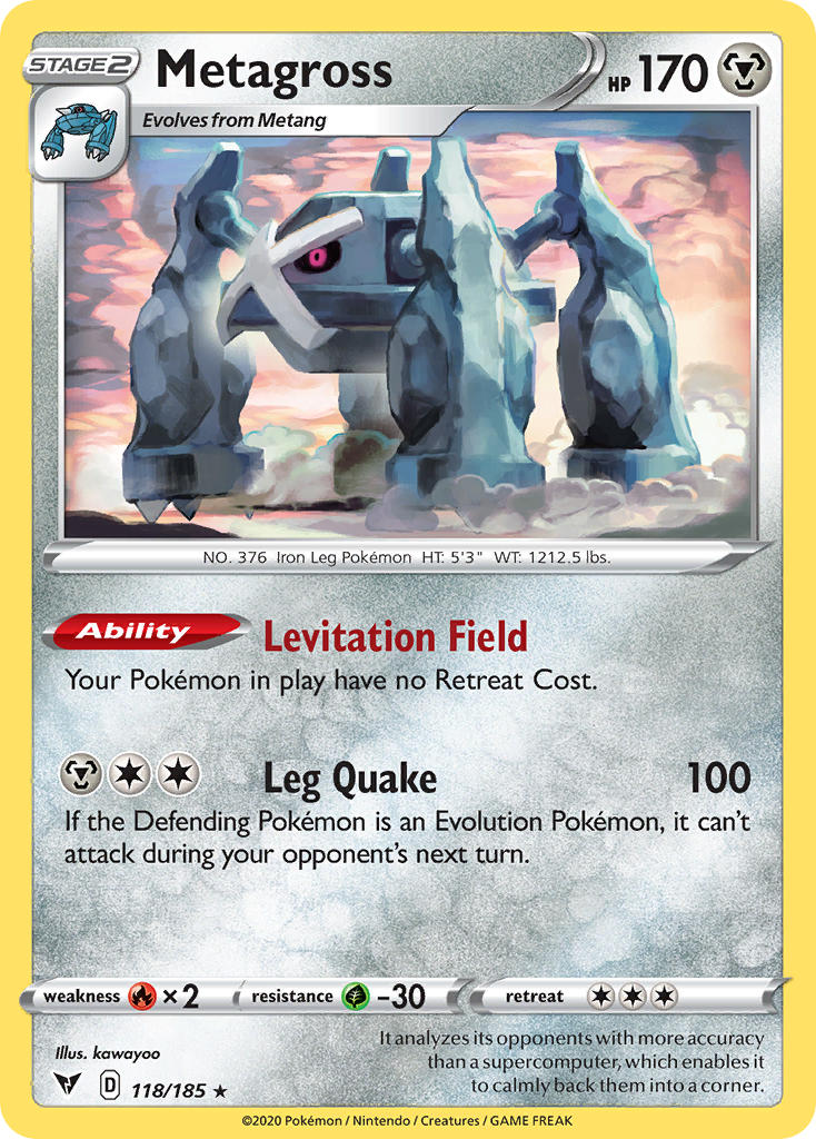 Metagross (118/185) [Sword & Shield: Vivid Voltage] - The Mythic Store | 24h Order Processing