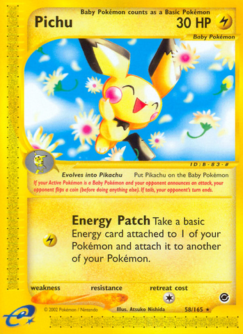 Pichu (58/165) [Expedition: Base Set] - The Mythic Store | 24h Order Processing