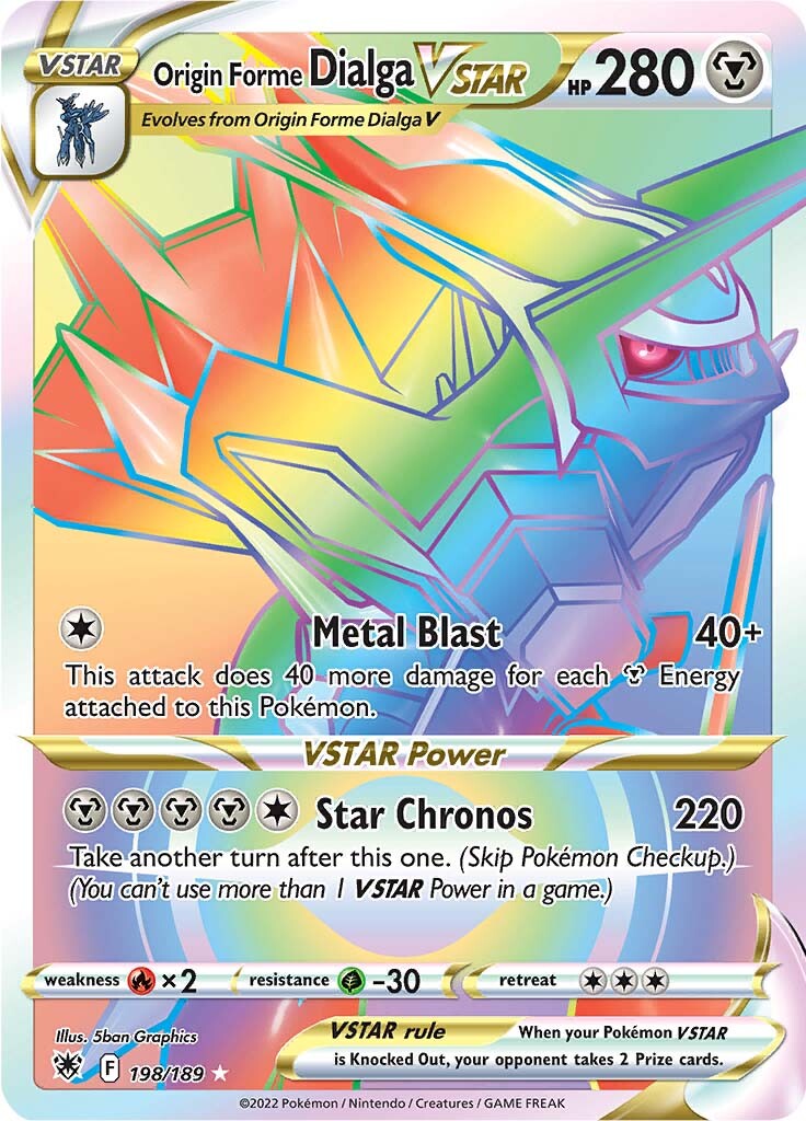 Origin Forme Dialga VSTAR (198/189) [Sword & Shield: Astral Radiance] - The Mythic Store | 24h Order Processing