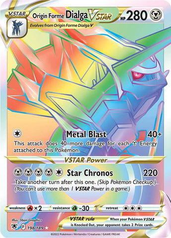 Origin Forme Dialga VSTAR (198/189) [Sword & Shield: Astral Radiance] - The Mythic Store | 24h Order Processing