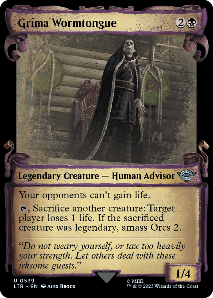Grima Wormtongue [The Lord of the Rings: Tales of Middle-Earth Showcase Scrolls] - The Mythic Store | 24h Order Processing