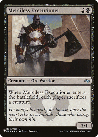 Merciless Executioner [The List] - The Mythic Store | 24h Order Processing