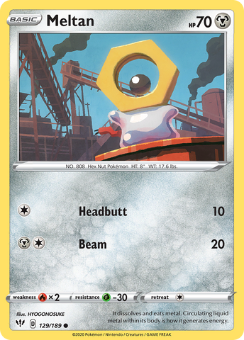 Meltan (129/189) [Sword & Shield: Darkness Ablaze] - The Mythic Store | 24h Order Processing
