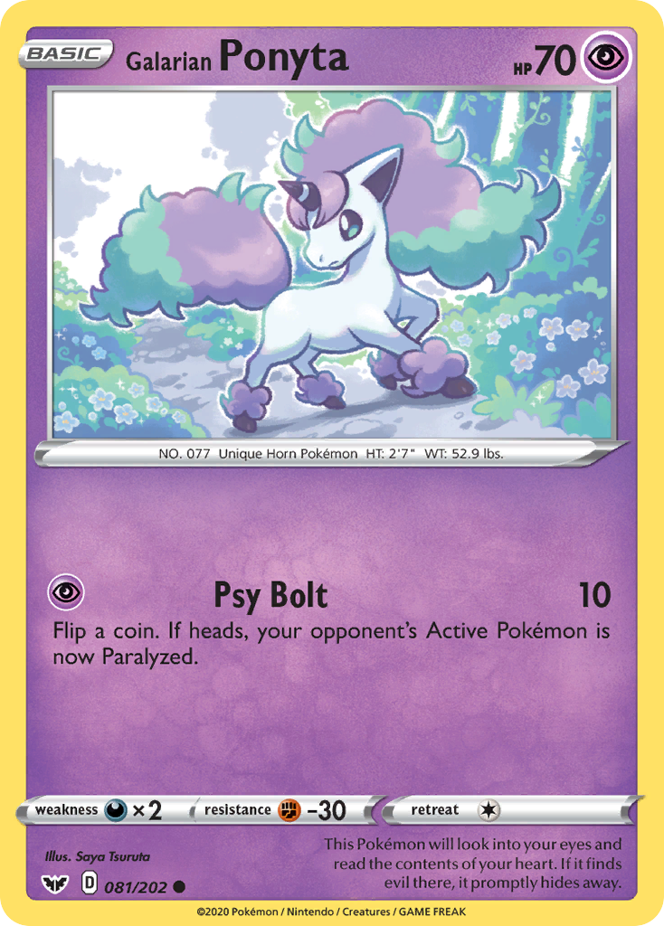 Galarian Ponyta (081/202) [Sword & Shield: Base Set] - The Mythic Store | 24h Order Processing