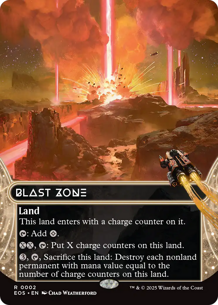 Blast Zone (0002) (Borderless) [Edge of Eternities: Stellar Sights] - The Mythic Store | 24h Order Processing
