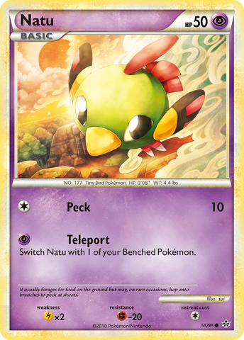Natu (55/95) [HeartGold & SoulSilver: Unleashed] - The Mythic Store | 24h Order Processing