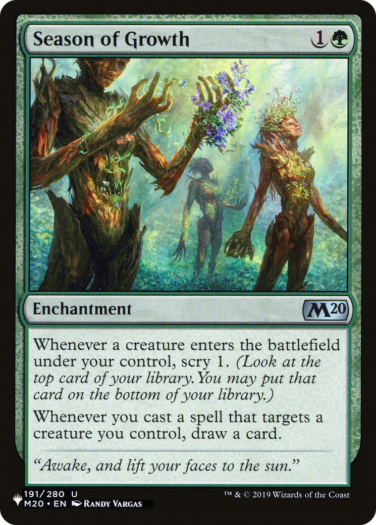 Season of Growth [The List] - The Mythic Store | 24h Order Processing
