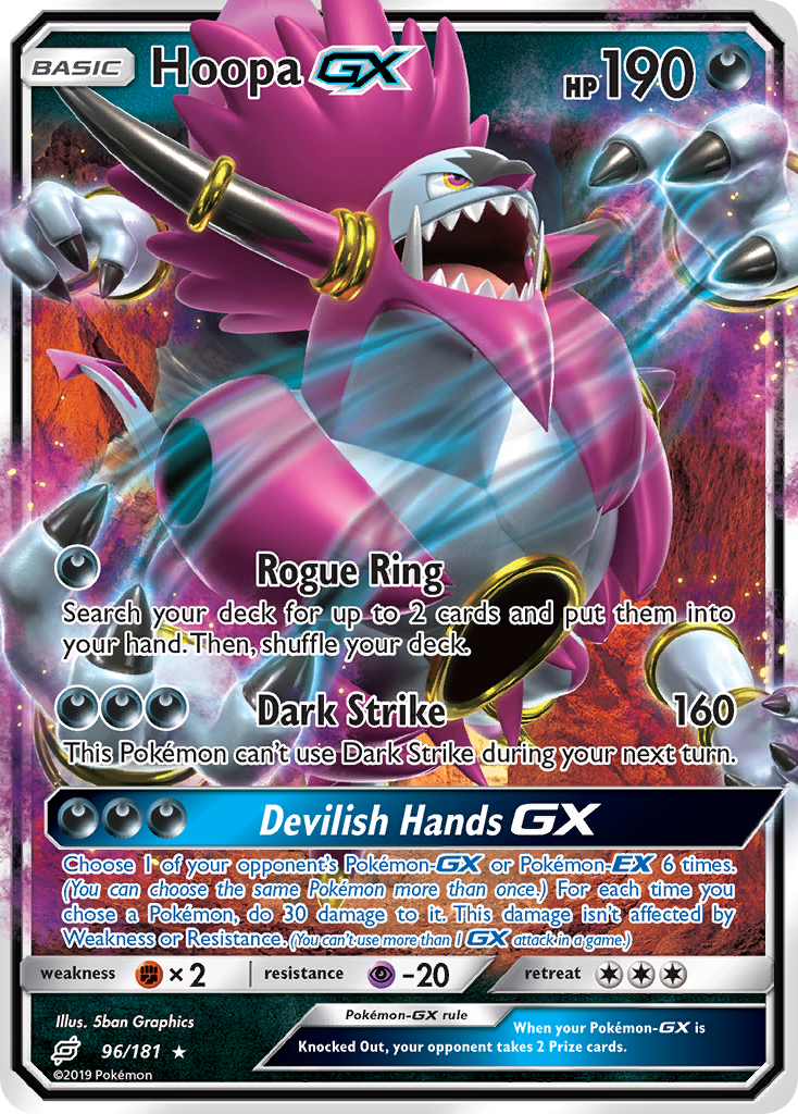Hoopa GX (96/181) [Sun & Moon: Team Up] - The Mythic Store | 24h Order Processing