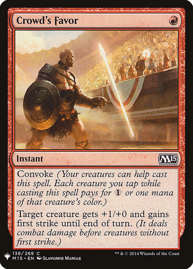 Crowd's Favor [Mystery Booster] - The Mythic Store | 24h Order Processing