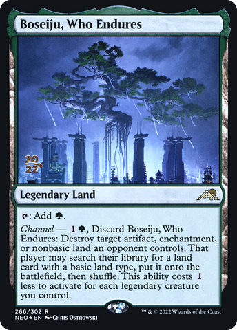 Boseiju, Who Endures [Kamigawa: Neon Dynasty Prerelease Promos] - The Mythic Store | 24h Order Processing