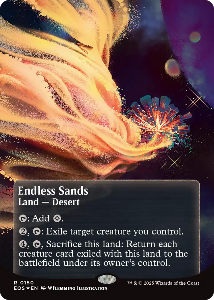 Endless Sands (0150) (Borderless) (Galaxy Foil) [Edge of Eternities: Stellar Sights] - The Mythic Store | 24h Order Processing