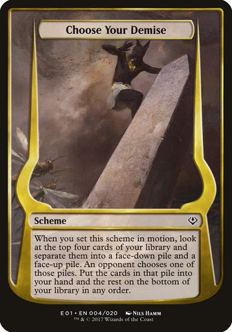 Choose Your Demise (Schemes) [Archenemy: Nicol Bolas Schemes] - The Mythic Store | 24h Order Processing