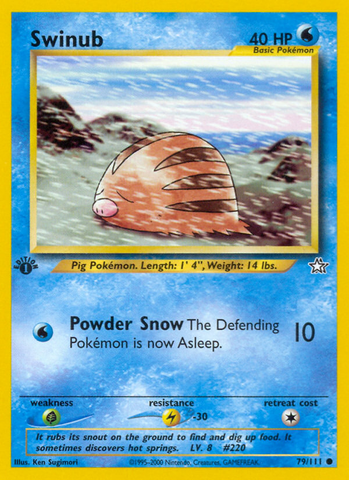 Swinub (79/111) [Neo Genesis 1st Edition] - The Mythic Store | 24h Order Processing