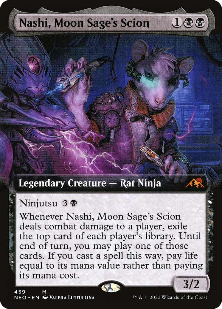 Nashi, Moon Sage's Scion (Extended Art) [Kamigawa: Neon Dynasty] - The Mythic Store | 24h Order Processing