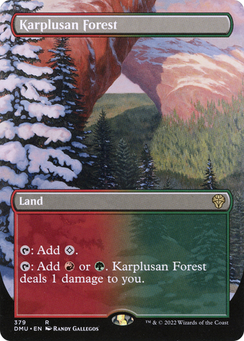 Karplusan Forest (Borderless Alternate Art) [Dominaria United] - The Mythic Store | 24h Order Processing