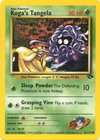 Koga's Tangela (81/132) [Gym Challenge Unlimited] - The Mythic Store | 24h Order Processing