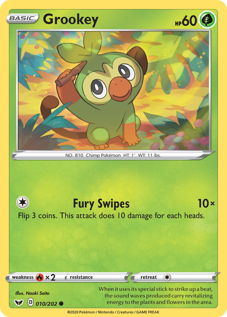 Grookey (010/202) [Sword & Shield: Base Set] - The Mythic Store | 24h Order Processing
