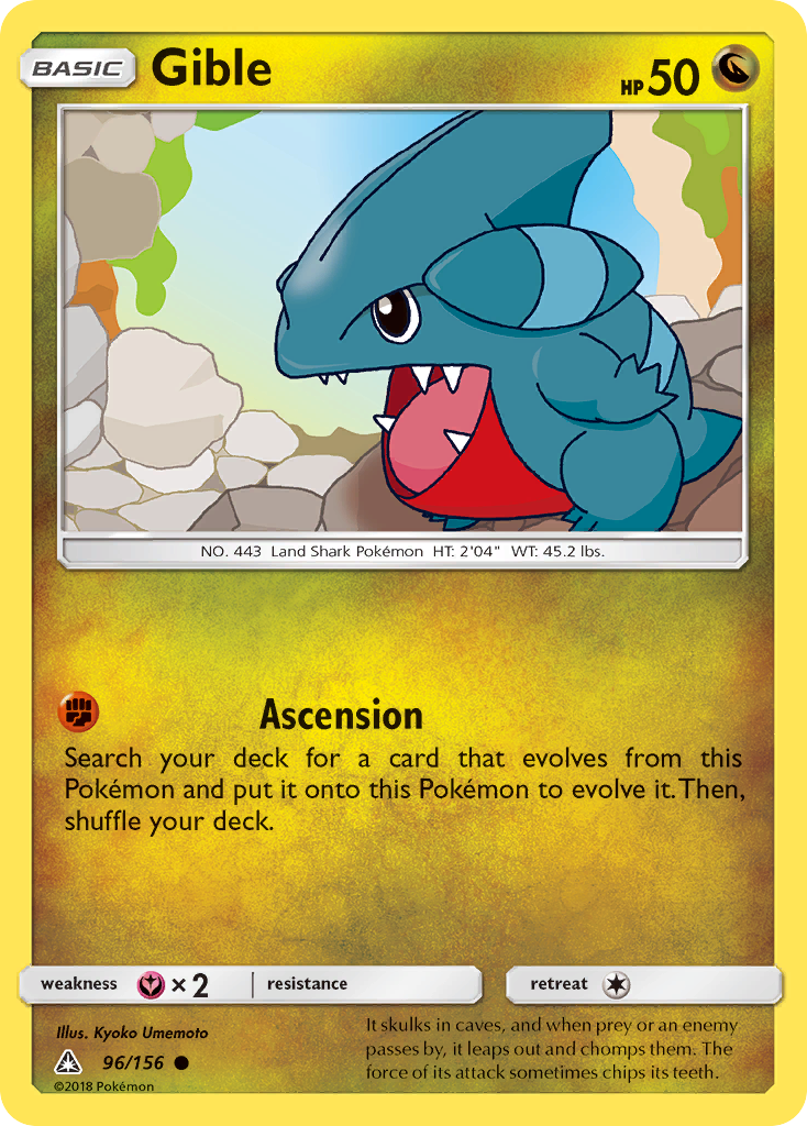 Gible (96/156) [Sun & Moon: Ultra Prism] - The Mythic Store | 24h Order Processing