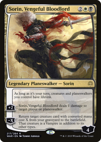 Sorin, Vengeful Bloodlord (Promo Pack) [War of the Spark Promos] - The Mythic Store | 24h Order Processing