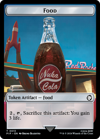 Food (0013) // Soldier (0004) Double-Sided Token [Fallout Tokens] - The Mythic Store | 24h Order Processing