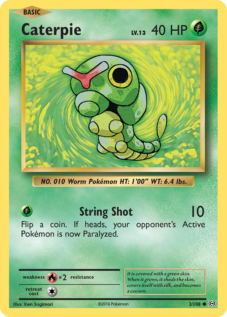 Caterpie (3/108) [XY: Evolutions] - The Mythic Store | 24h Order Processing
