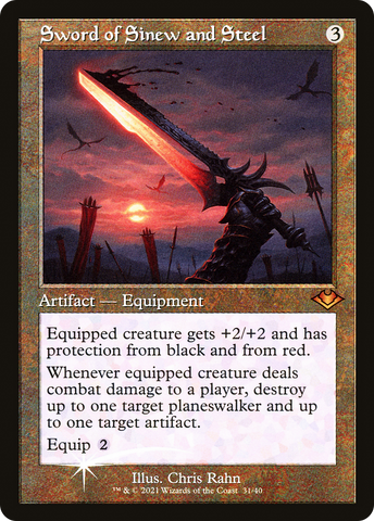 Sword of Sinew and Steel (Retro) [Modern Horizons] - The Mythic Store | 24h Order Processing