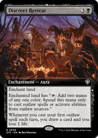 Discreet Retreat (Extended Art) [Outlaws of Thunder Junction Commander] - The Mythic Store | 24h Order Processing