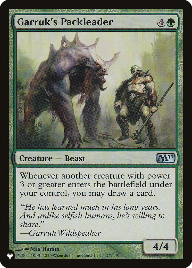 Garruk's Packleader [The List] - The Mythic Store | 24h Order Processing