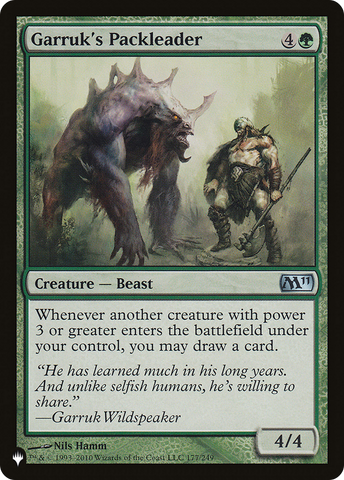 Garruk's Packleader [The List] - The Mythic Store | 24h Order Processing