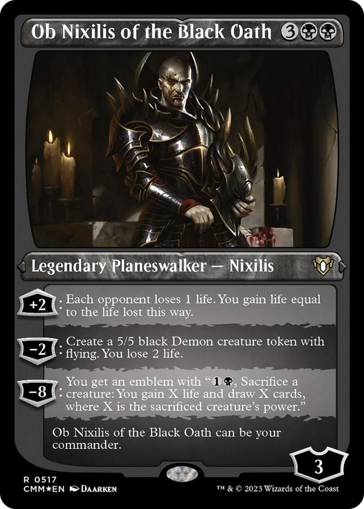 Ob Nixilis of the Black Oath (Foil Etched) [Commander Masters] - The Mythic Store | 24h Order Processing