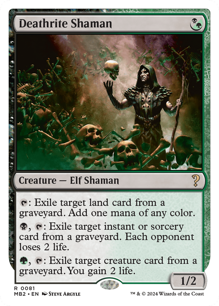Deathrite Shaman (White Border) [Mystery Booster 2] - The Mythic Store | 24h Order Processing