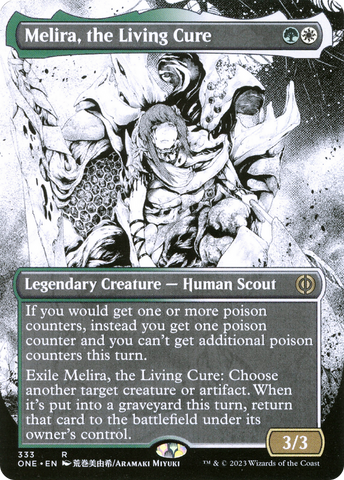 Melira, the Living Cure (Borderless Manga) [Phyrexia: All Will Be One] - The Mythic Store | 24h Order Processing