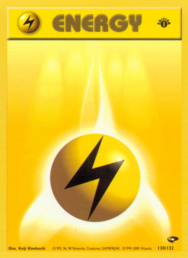 Lightning Energy (130/132) [Gym Challenge 1st Edition] - The Mythic Store | 24h Order Processing