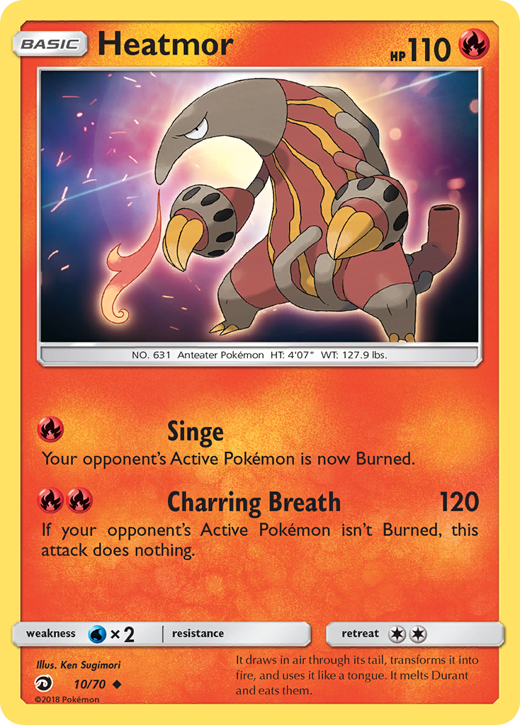 Heatmor (10/70) [Sun & Moon: Dragon Majesty] - The Mythic Store | 24h Order Processing