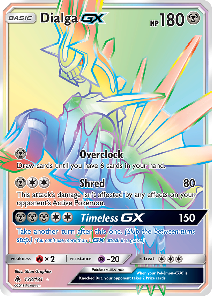 Dialga GX (138/131) [Sun & Moon: Forbidden Light] - The Mythic Store | 24h Order Processing