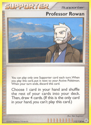 Professor Rowan (112/130) [Diamond & Pearl: Base Set] - The Mythic Store | 24h Order Processing