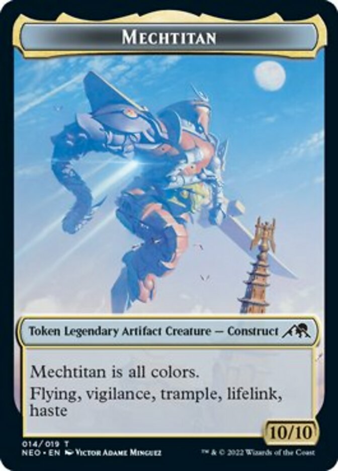 Samurai // Mechtitan Double-Sided Token [Kamigawa: Neon Dynasty Tokens] - The Mythic Store | 24h Order Processing