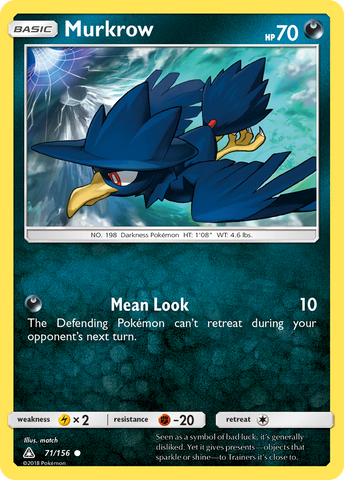 Murkrow (71/156) [Sun & Moon: Ultra Prism] - The Mythic Store | 24h Order Processing