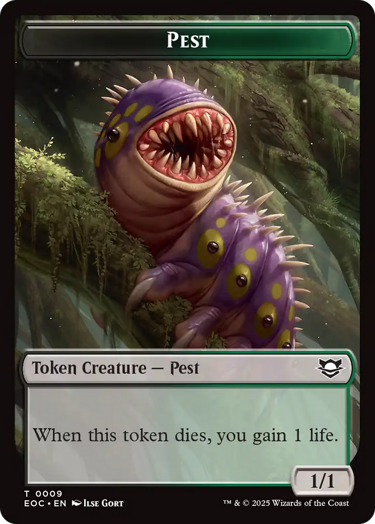 Copy // Pest Double-Sided Token [Edge of Eternities Commander Tokens] - The Mythic Store | 24h Order Processing