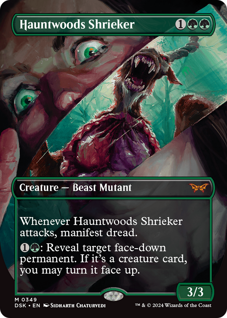 Hauntwoods Shrieker (Borderless) [Duskmourn: House of Horror] - The Mythic Store | 24h Order Processing